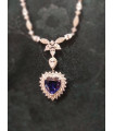 Blue Heart Necklace