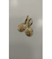 Byzantine coins earrings.