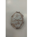 Cameo brooch with flowers.